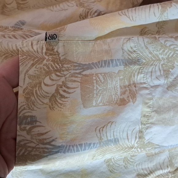 Solitude XL MEN'S BUTTON DOWN TIKI PRINT SHIRT - Picture 3 of 5
